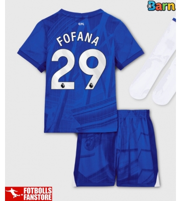 Chelsea Wesley Fofana #29 Hemmatröja Barn 2025-26 Kortärmad (+ Korta byxor)